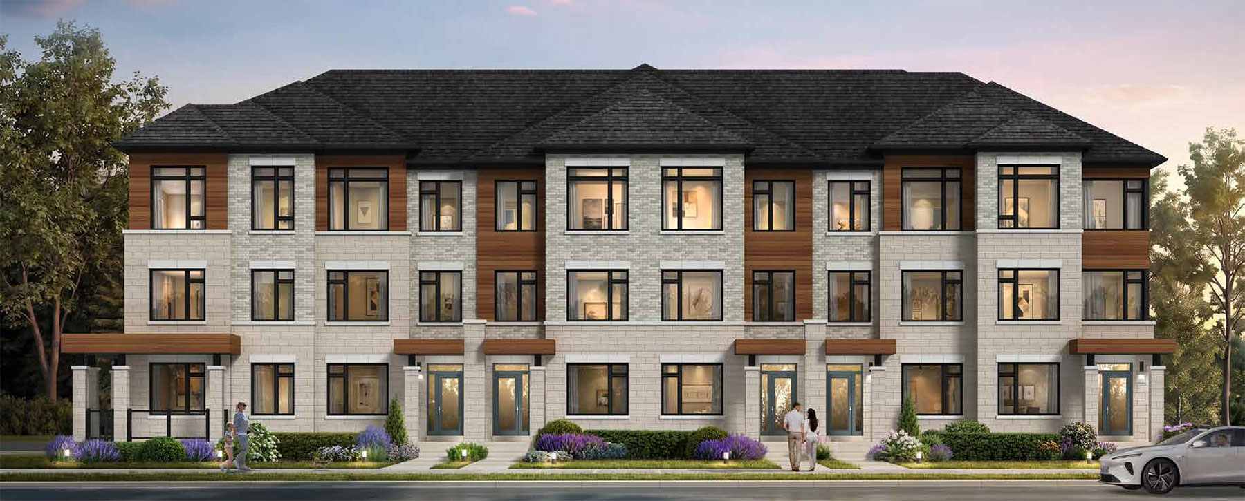 External rendering of Valley Brooke Townhomes
