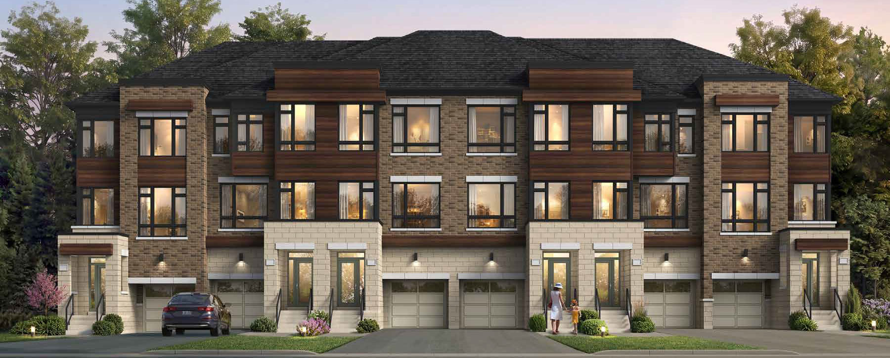 External rendering of Valley Brooke Townhomes